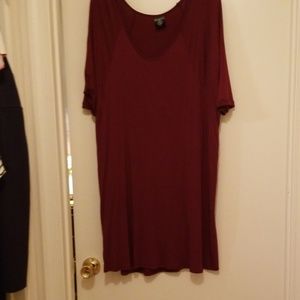 Agnes & Dora Tops - ❤A&D Large Love Tunic Burgundy Agnes & Dora Tops - ❤A&D Large Love Tunic Burgundy